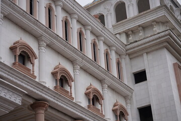 A religious apartment designed with a blend of Eastern and Western architectural styles