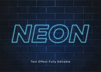 Neon text effect