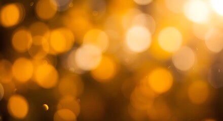 秋を感じさせる柔らかなボケ背景｜黄金色の光と自然が調和したテキスト用素材