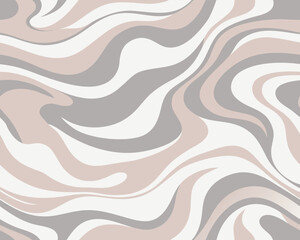 Abstract swirls in soft neutral tones with pink white and gray for modern design.