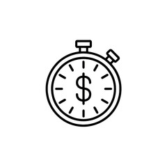 Stopwatch outline icon
