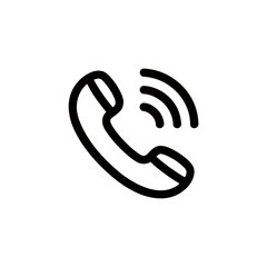 Phone receiver outline icon