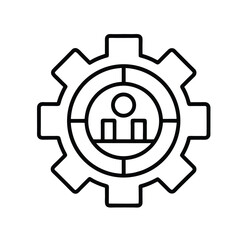 efficiency outline vector icon