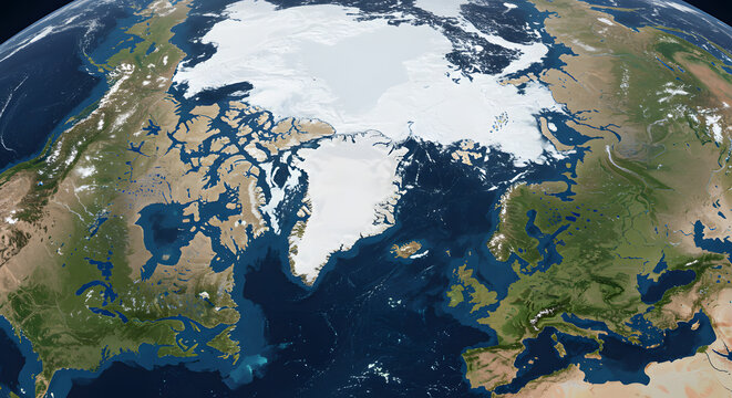 Arctic Sea Ice Minimum Map