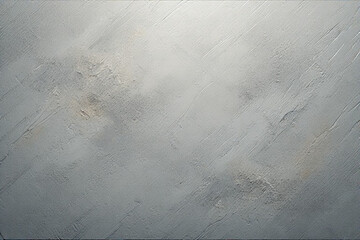 Gray textured concrete wall background Rough plaster surface with uneven strokes and light gradient.