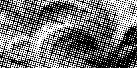 Dotted halftone gradient texture. Vanishing polka dot background. Repeating dots gradation pattern background. Black fading comic pop art overlay backdrop modern