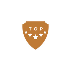 Top rated star best product shield logo