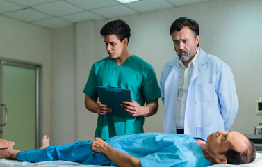 Doctor Examining Patient in Emergency Room