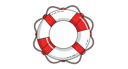 Lifebuoy ring nautical safety device for water rescue and emergency situations