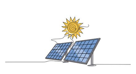 Capturing solar energy through photovoltaic panels and the sun's warm rays