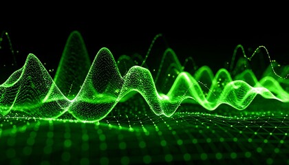 Abstract digital wave pattern