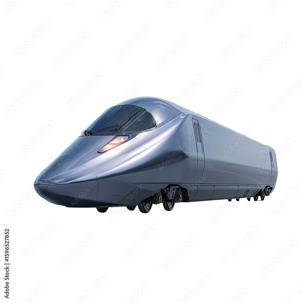 Poster high-speed modern train designed for efficient travel on advanced railway systems
