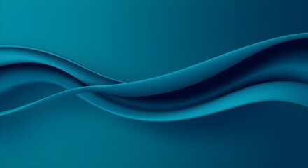 3D Abstract Flowing Ribbon Shape on Minimal Background