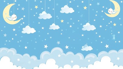 The Perfect Choice for Charming Children's Designs &ndash; From Nursery Wall Art to Kids' Stationery, Playful Illustrations, and Toddler Apparel, Infuse Warmth and Cuteness with Soft Blue Tones That Spark