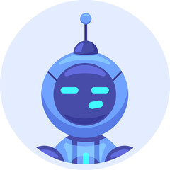 Fototapeta premium Funny cartoon robot displaying a confused and skeptical expression, perfectly capturing themes of technology, innovation, and futuristic concepts in a playful and engaging way