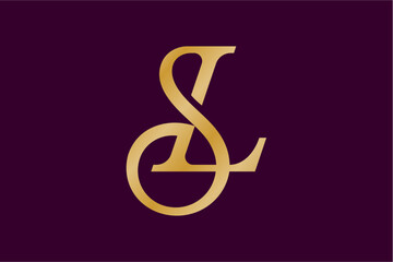 SL Beauty Elegant Monogram Logo Design