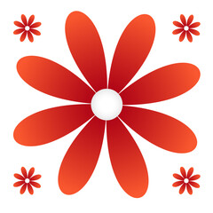 Red Flowers Vectors