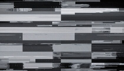 Abstract grayscale glitch image