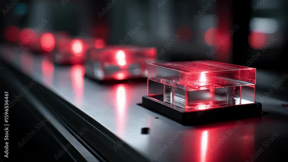 Aufkleber futuristic tech intelligent system data processing modules