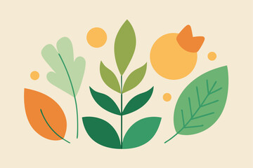 vector illustration of an abstract floral background