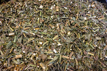 A Close-Up View of Dried Herbs and Their Textures