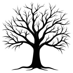 Fototapeta premium Bare Tree Silhouette