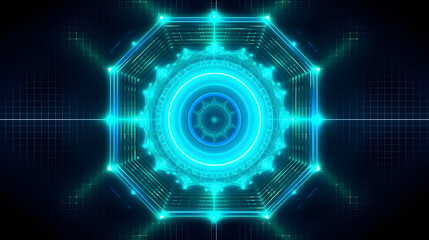 Obraz premium Radial Light Burst Pattern