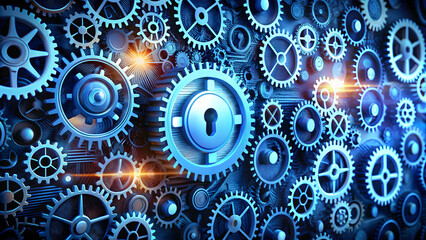 Gears made of encryption and transmission symbols