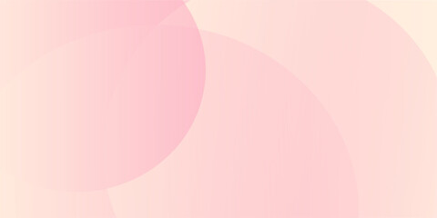 Minimalist banner background, pastel colorful, pink and yellow gradations. Circle effect style geometric, abstract background.
