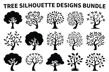 Tree Silhouette Vector Collection