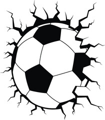 Obraz premium Soccer Ball Monogram Svg, Soccer svg