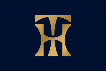 TH Elegant Letter Monogram Logo