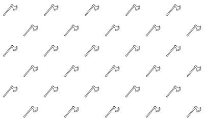 Axe Icon Pattern, Regular Pattern