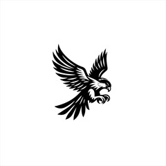 Obraz premium Majestic Eagle in Flight Talon Ready.