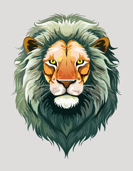 Obraz premium lion head vector
