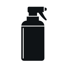 Spray Bottle Silhouette Vector Icon Isolated | Flat Design Illustration Artwork