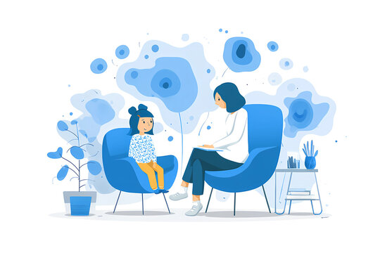 Pediatric Doctor Examining Child Patient in Modern Medical Office - Healthcare and Child Medicine Concept