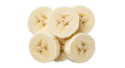 Isolated Banana Slices