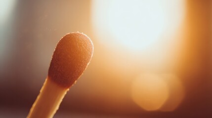Close-up view of a match head.