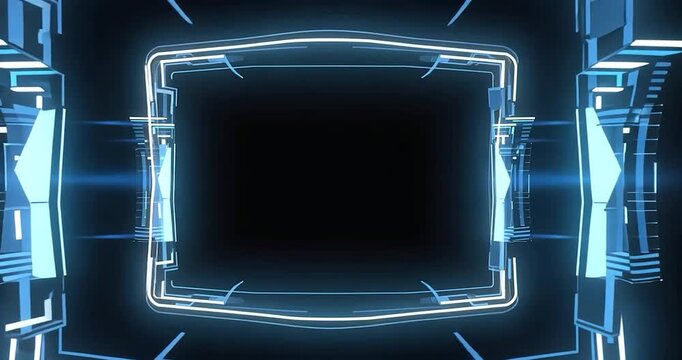 Abstract futuristic frame technology