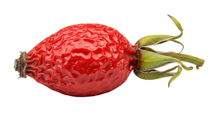 Isolated Dried Rosehip with Stalk