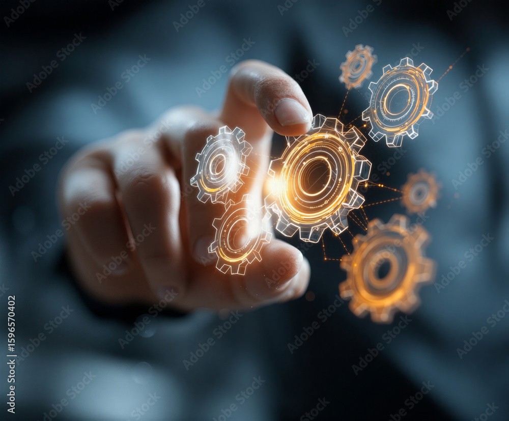 Aufkleber innovative technology of connecting gears with digital interface enhances mechanical systems for mod