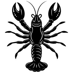 Lobster fish vector illustration perfect for posters, icon, t-shirts, cards, wall art prints and ai design.