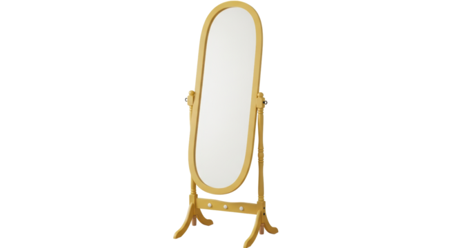 Isolated Standing Mirror