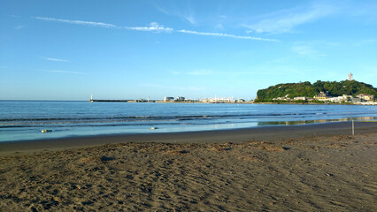 江の島　片瀬東浜海岸砂浜