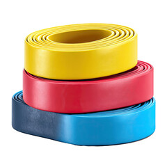Stack of Colorful Leatherette Rolls - Yellow,