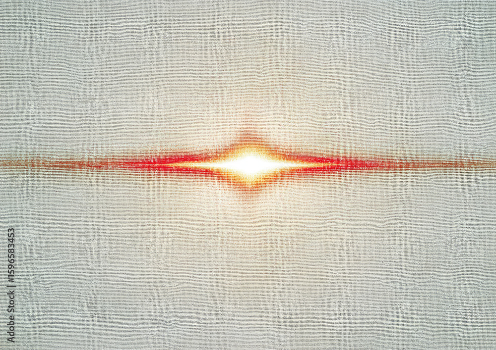 Aufkleber minimal fading bands of native textile forming abstract symmetrical pattern with glowing center, war