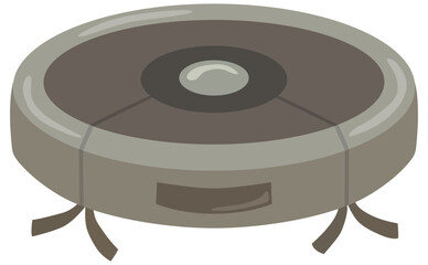 ロボット掃除機のイラスト ベクター素材