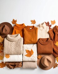 autumn clothes, shoes, bag and accessories collection