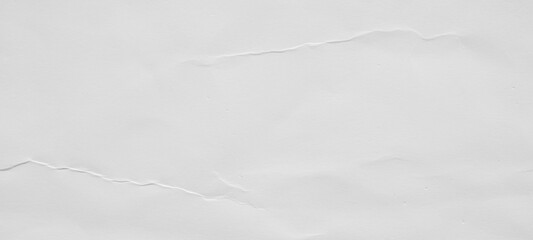 Abstract white crumpled and creased recycle paper texture background